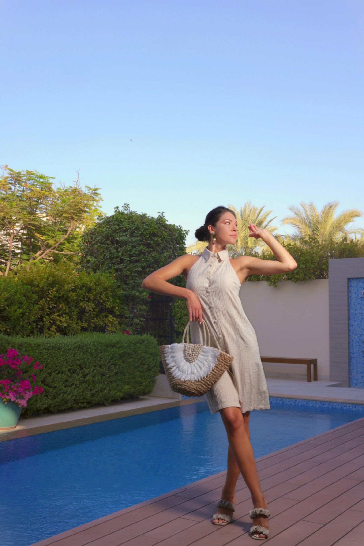 Leaf Back Dress