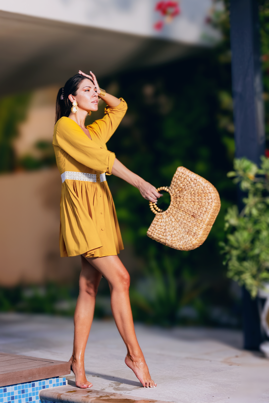 dress, boho, resort